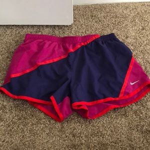 Nike dri-fit color block running shorts